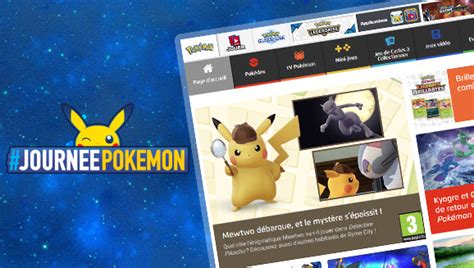 le site web officiel pokémon.